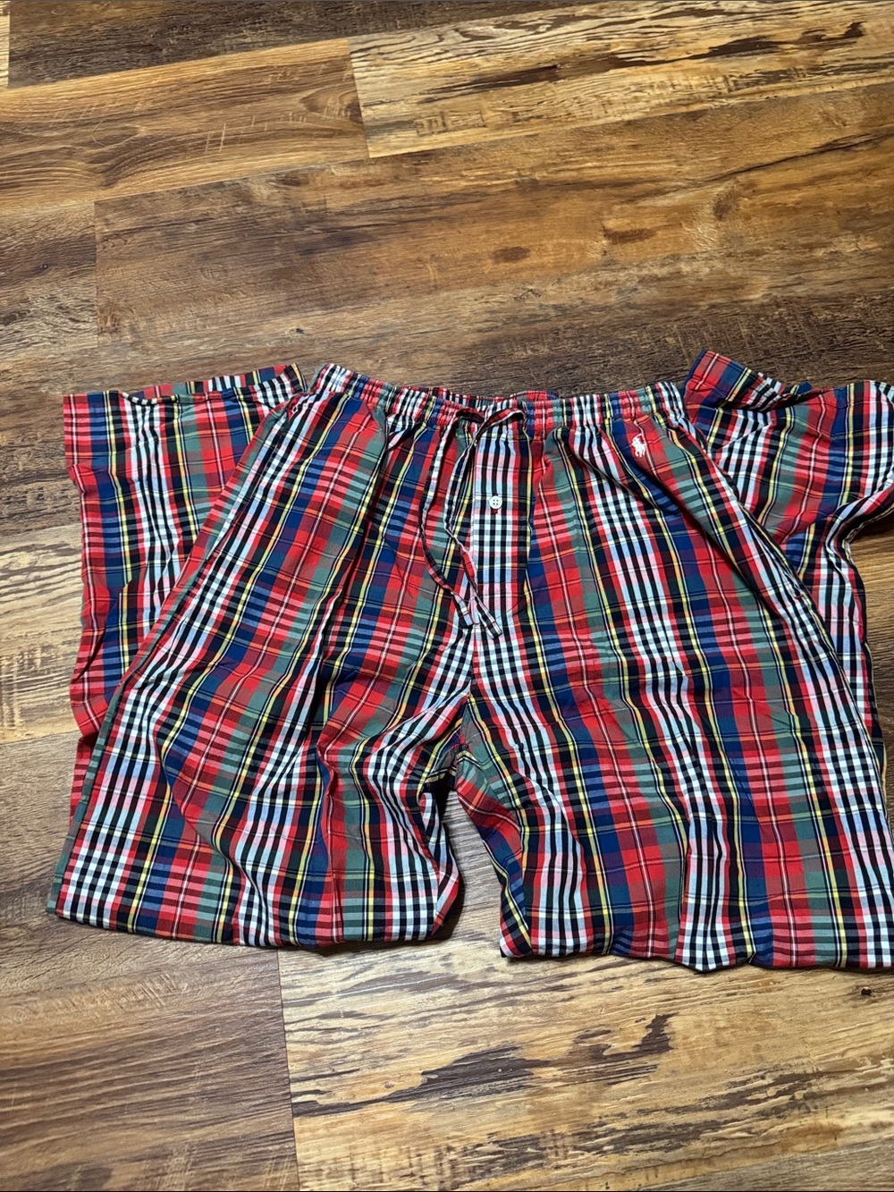 Polo by Ralph Lauren Red Plaid Cotton Lounge Pants